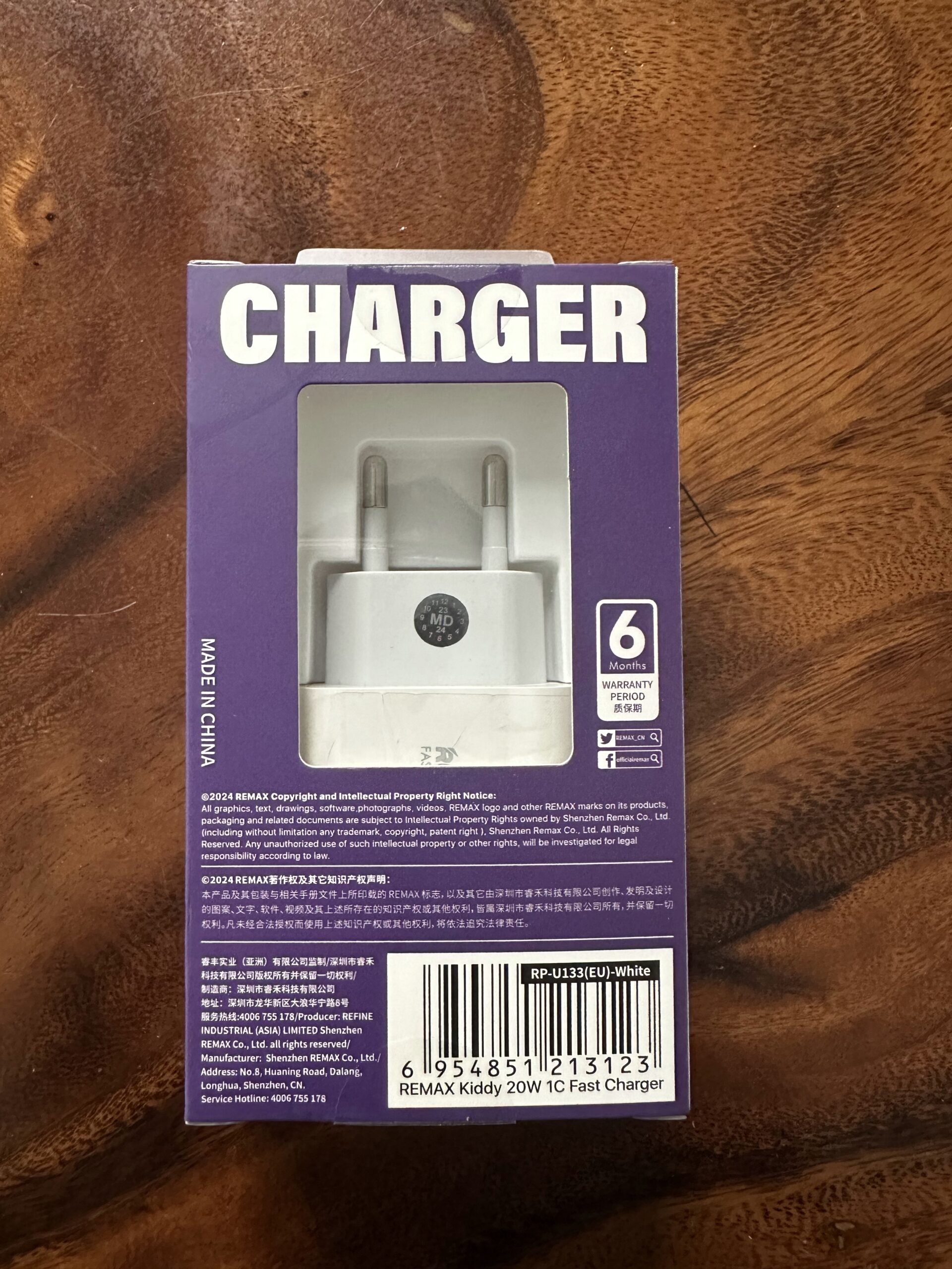 Củ sạc Remax RP-U133 20W
