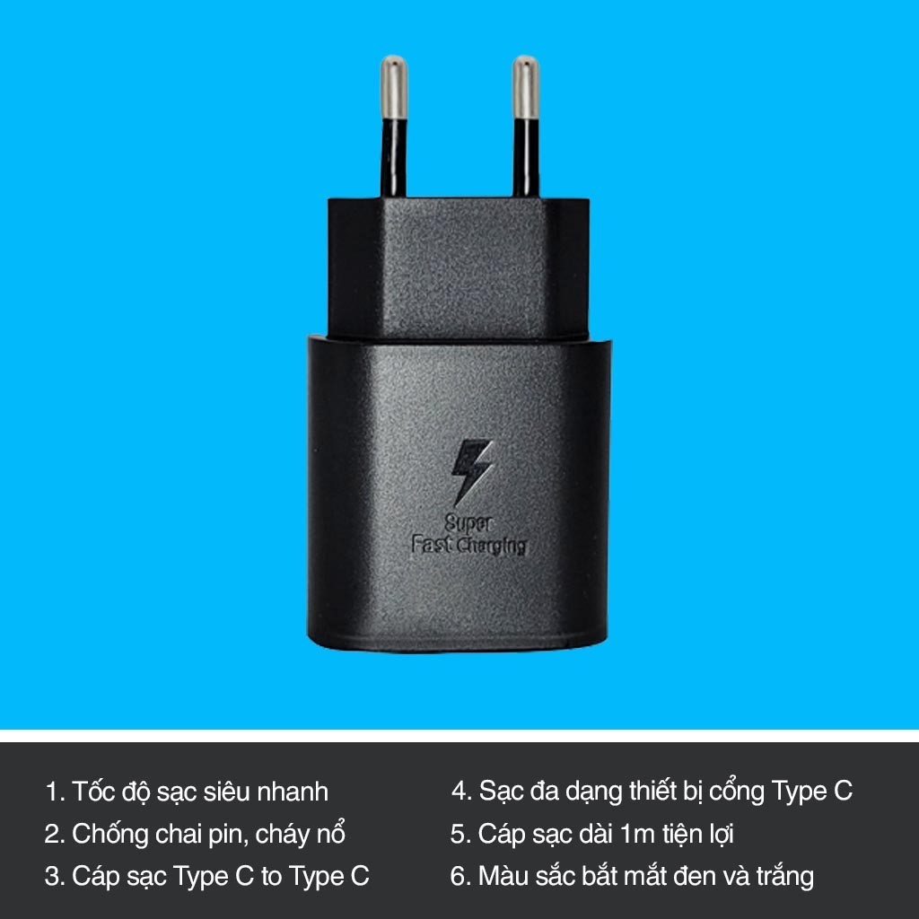 Sạc nhanh Samsung 25W type C